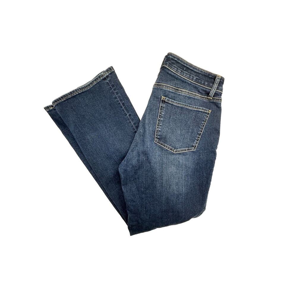 Talbots Curvy Bootcut‎ Womens Jeans Size 8 Dark Wash Mid Rise Denim Blue - Picture 8 of 8